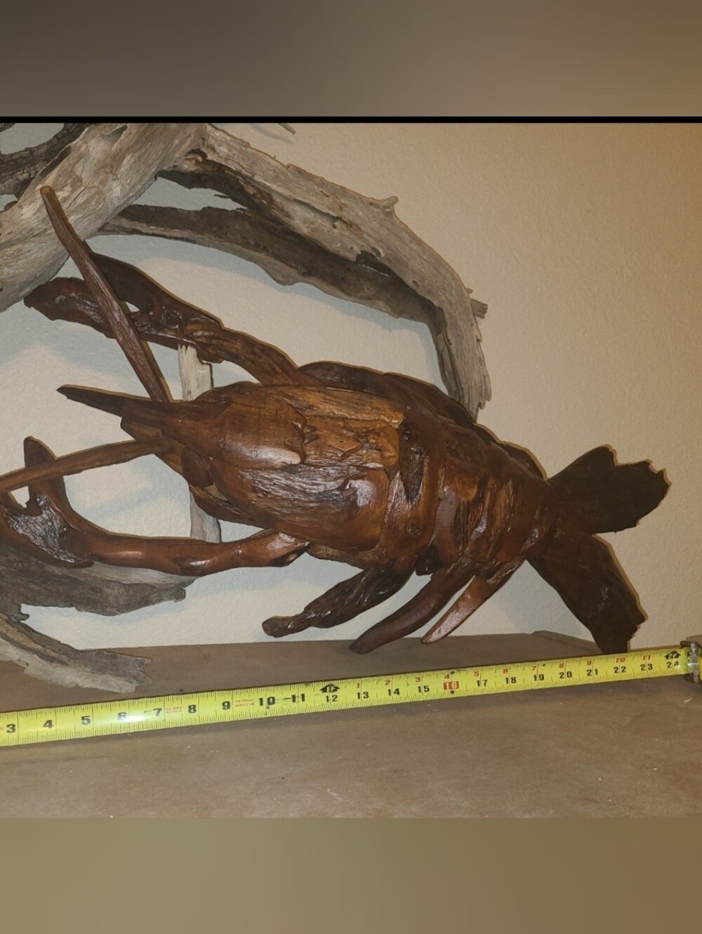 Hand Crafted Teak Lobster